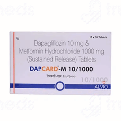 Dapcard M 10/1000 Tablet 10 Dapcard M 10/1000 Tablet 10