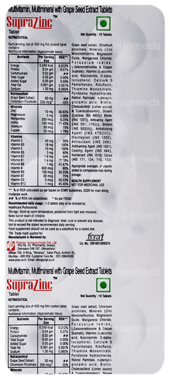 Suprazinc Tablet 10