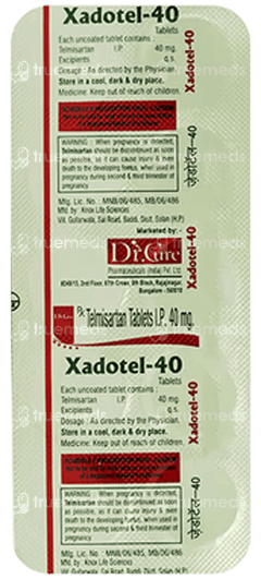 Xadotel 40 Mg Tablet 10