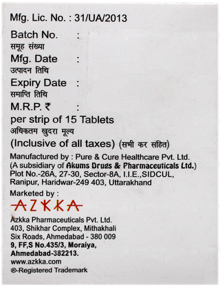 Aztel Ct 40/12.5 Tablet 15