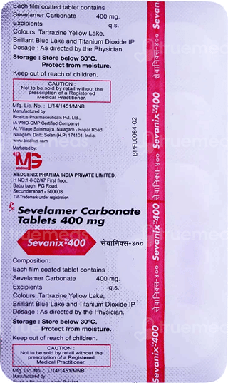 Sevanix 400 Mg Tablet 10