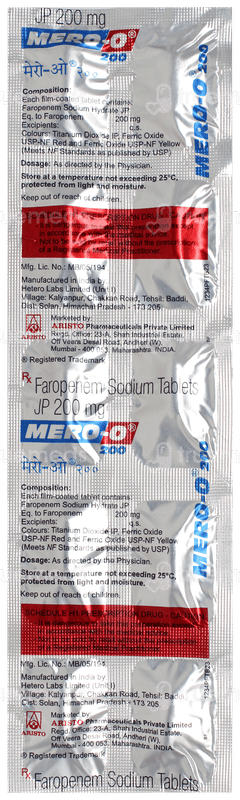 Mero O 200 Tablet 10 Mero O 200 Tablet 10
