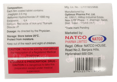 Linanat M 2.5/1000 Tablet 10 Linanat M 2.5/1000 Tablet 10