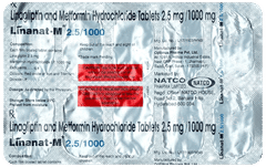 Linanat M 2.5/1000 Tablet 10 Linanat M 2.5/1000 Tablet 10