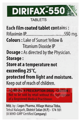 Dirifax 550 MG Tablet 10