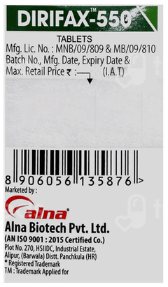 Dirifax 550 MG Tablet 10
