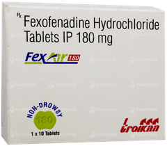 Fexair 180 Mg Tablet 10