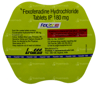 Fexair 180 Mg Tablet 10
