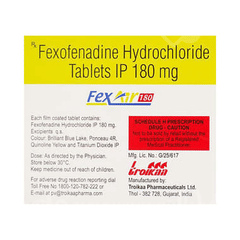 Fexair 180 MG Tablet 10 Fexair 180 MG Tablet 10