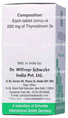 Dr Willmar Thyroidinum 3x Tablet 20gm Dr Willmar Thyroidinum 3x Tablet 20gm