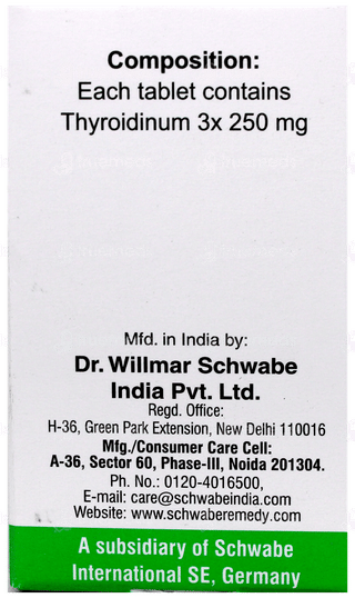 Dr Willmar Thyroidinum 3x Tablet 20gm