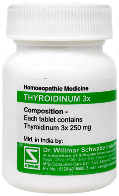 Dr Willmar Thyroidinum 3x Tablet 20gm Dr Willmar Thyroidinum 3x Tablet 20gm
