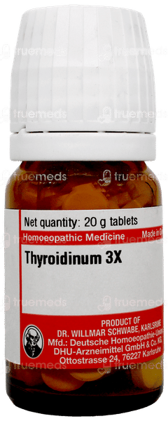 Dr Willmar Thyroidinum 3x Tablet 20gm Dr Willmar Thyroidinum 3x Tablet 20gm