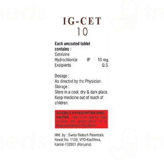 Ig Cet 10 MG Table 10