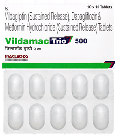 Vildamac Trio 500 Tablet 10