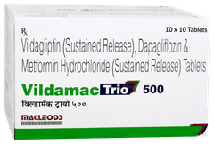 Vildamac Trio 500 Tablet 10