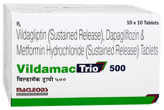 Vildamac Trio 500 Tablet 10