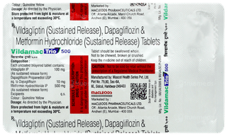 Vildamac Trio 500 Tablet 10