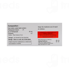 Pantiz 40 MG Tablet 10