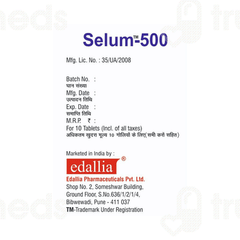 Selum 500 Mg Tablet 10 Selum 500 Mg Tablet 10