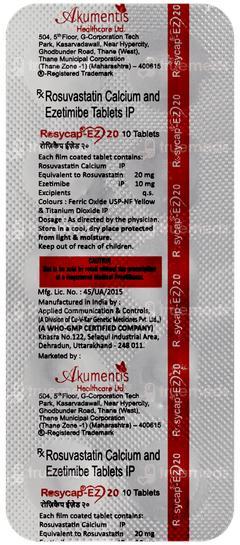 Rosycap Ez 20 Tablet 10