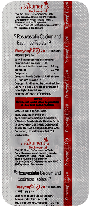 Rosycap Ez 20 Tablet 10
