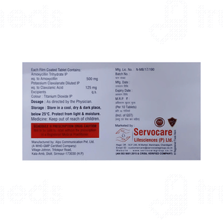 Clavitrax 625 MG Tablet 10