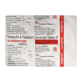 Clavozit 625 Mg Tablet 6