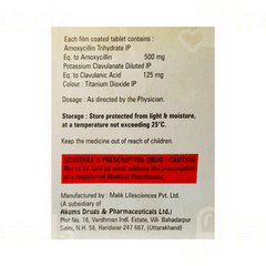 Nourclav 625 MG Tablet 10 Nourclav 625 MG Tablet 10