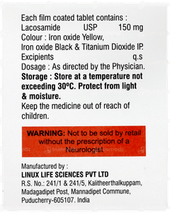 Lacove 150mg Tablet 10 Lacove 150mg Tablet 10