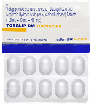 Torglip Dm 100/10/500 Tablet 10