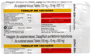 Torglip Dm 100/10/500 Tablet 10