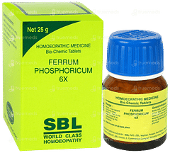 Sbl Ferrum Phosphoricum 6x Biochemic Tablet 25gm Sbl Ferrum Phosphoricum 6x Biochemic Tablet 25gm