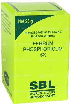 Sbl Ferrum Phosphoricum 6x Biochemic Tablet 25gm