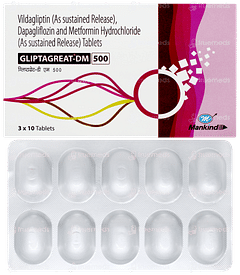 Gliptagreat Dm 500 Tablet 10