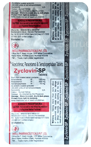 Zyclovin Sp Tablet 10