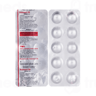 Rabivest 20 MG Tablet 10
