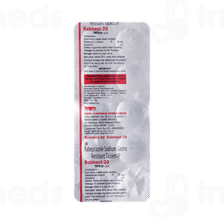 Rabivest 20 MG Tablet 10