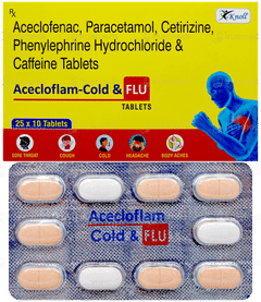 Acecloflam Cold & Flu Tablet 10 Acecloflam Cold & Flu Tablet 10