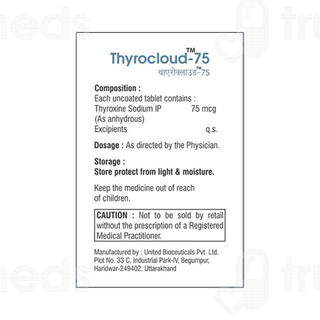 Thyrocloud 75 Tablet 100