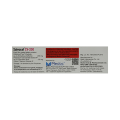 Salvocef Cv 200 MG Tablet 10 Salvocef Cv 200 MG Tablet 10