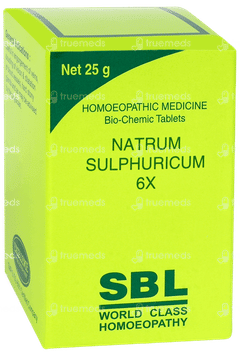 Sbl Natrum Sulphuricum 6x Tablet 25gm Sbl Natrum Sulphuricum 6x Tablet 25gm