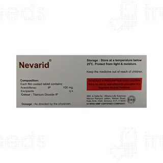 Nevarid 100 MG Tablet 10