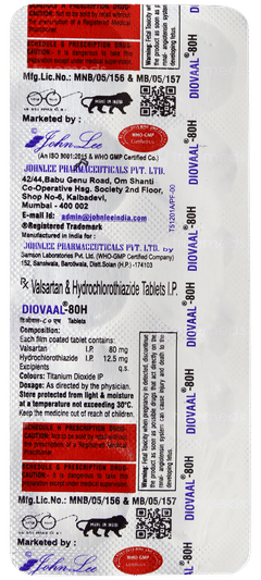 Diovaal 80 H Tablet 10 Diovaal 80 H Tablet 10