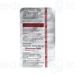 Phoslamer 800 MG Tablet 10 Phoslamer 800 MG Tablet 10