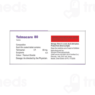 Telmacare 80 MG Tablet 10