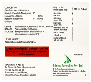 Glipcrin M 50/500 Tablet 15