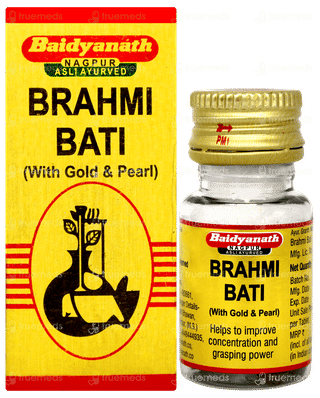 Baidyanath Brahmi Bati With Gold Tablet 10