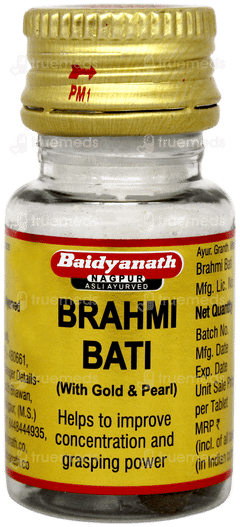 Baidyanath Brahmi Bati With Gold Tablet 10