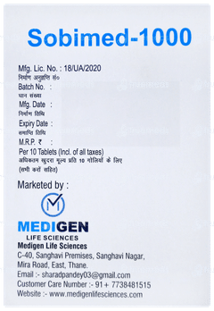 Sobimed 1000 Tablet 10